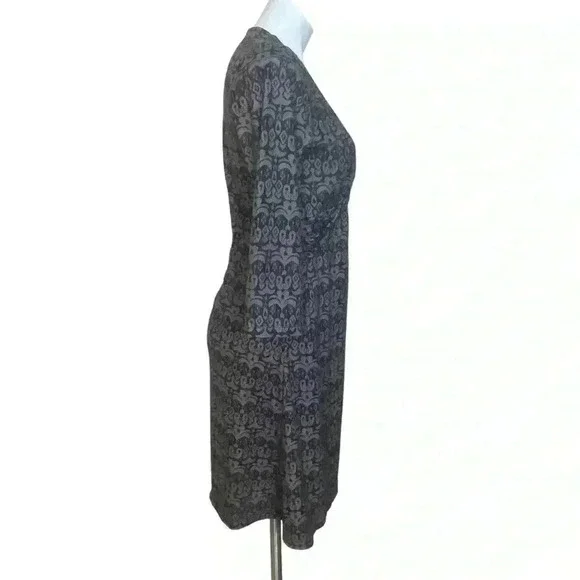 Prana active wear faux wrap  vneck midi dress activewear size medium gorpcore - Picture 3 of 5